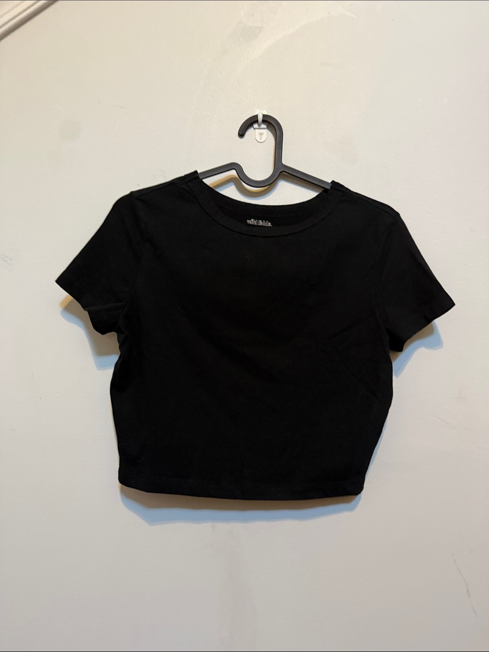 wild fable black Cropped Tshirt SMALL